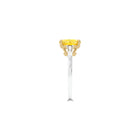 Promise Cushion Cut Yellow Diamond Engagement Ring
