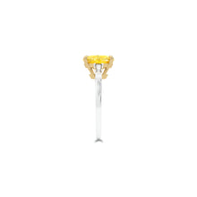 Promise Cushion Cut Yellow Diamond Engagement Ring