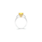 Promise Cushion Cut Yellow Diamond Engagement Ring