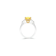 Promise Cushion Cut Yellow Diamond Engagement Ring
