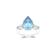 Promise Blue Diamond Pear Cut High Jewellery Ring