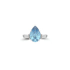 Promise Blue Diamond Pear Cut High Jewellery Ring