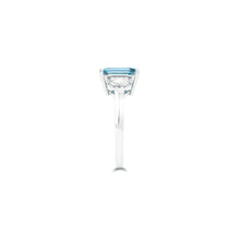 Promise Blue Diamond Emerald Cut High Jewellery Ring