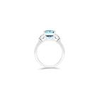 Promise Blue Diamond Emerald Cut High Jewellery Ring