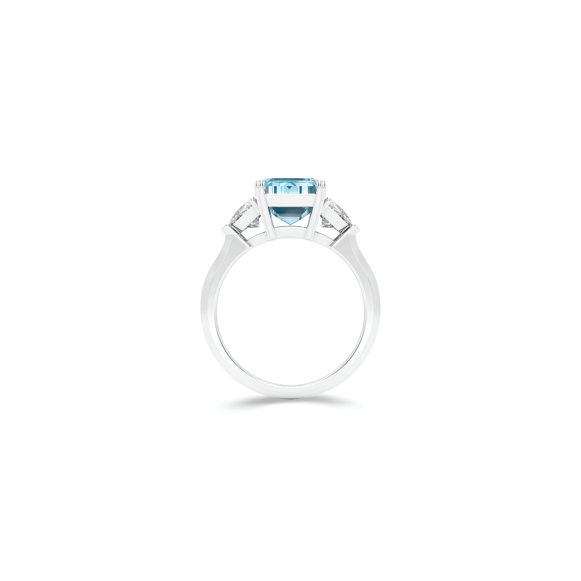 Promise Blue Diamond Emerald Cut High Jewellery Ring