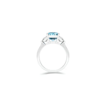 Promise Blue Diamond Emerald Cut High Jewellery Ring