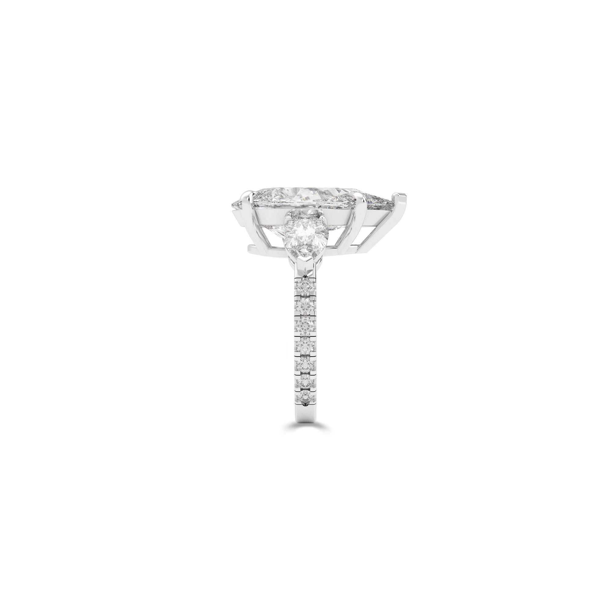 Majestic Pear-Shaped Diamond Ring