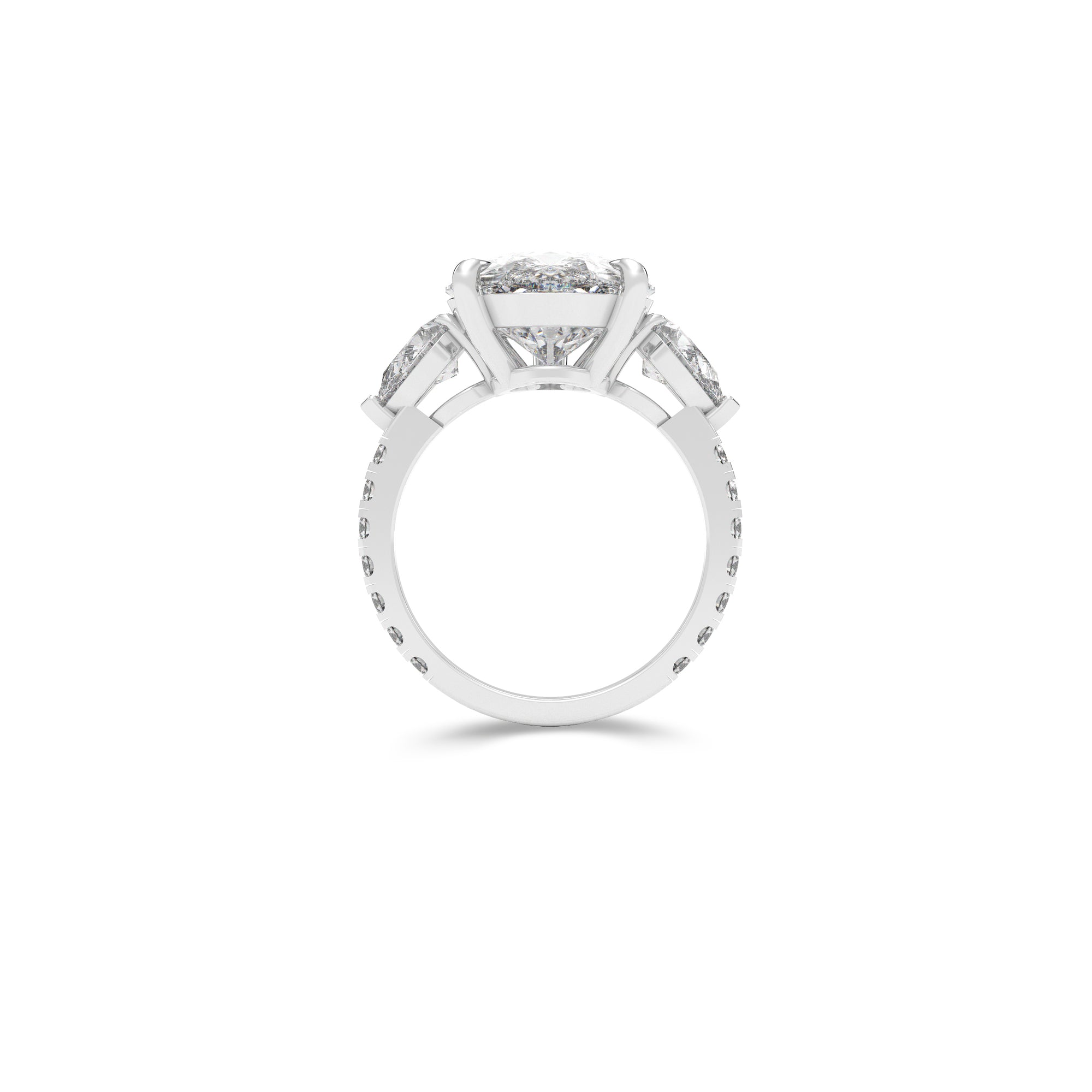 Majestic Pear-Shaped Diamond Ring