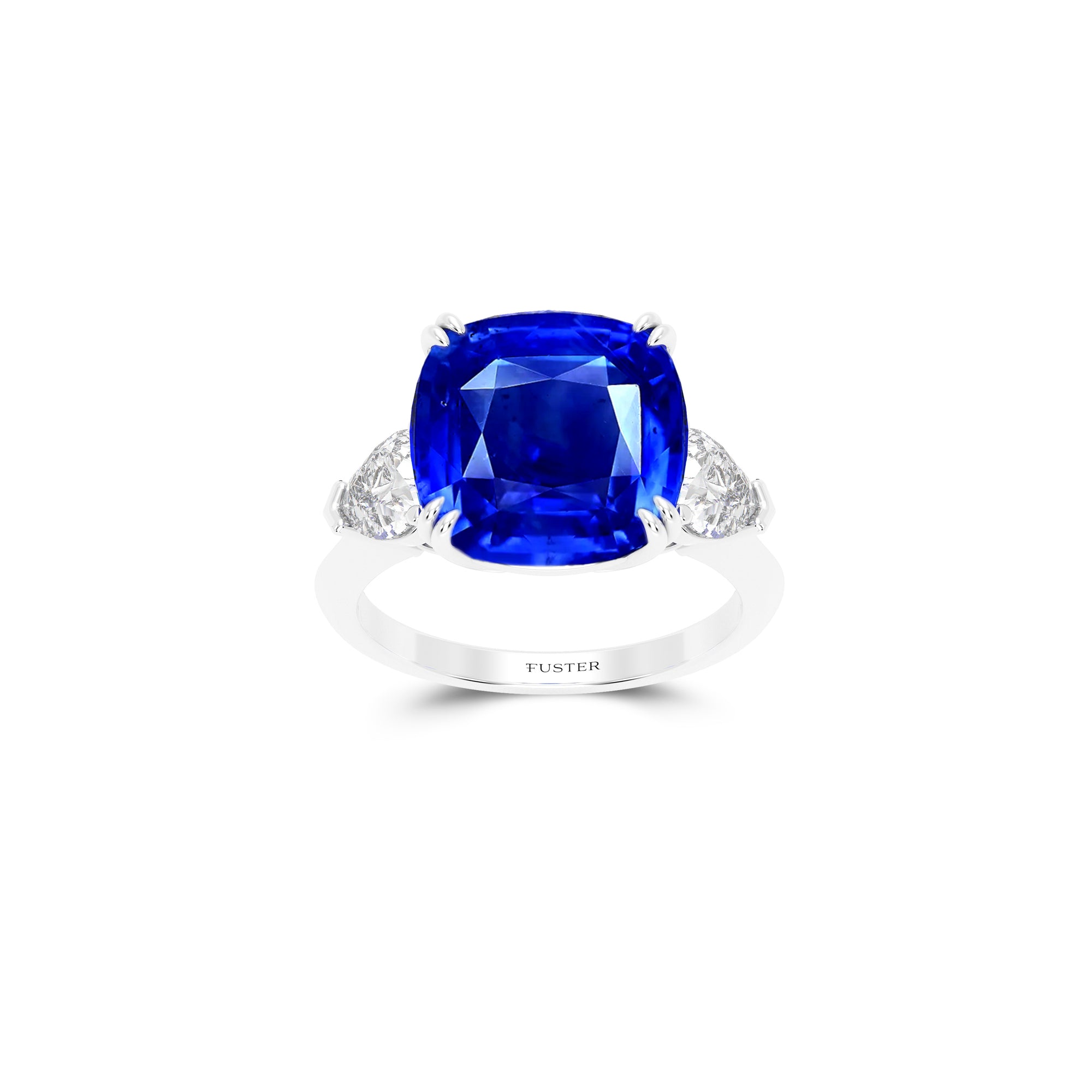 Promise Sapphire Cushion Cut High Jewellery Ring