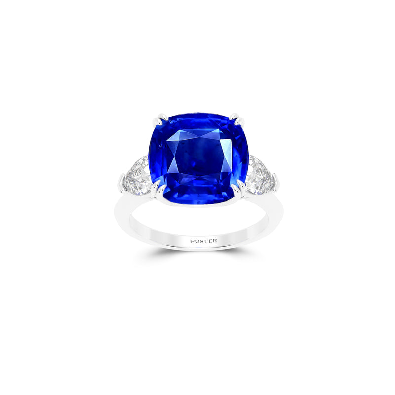 Promise Sapphire Cushion Cut High Jewellery Ring