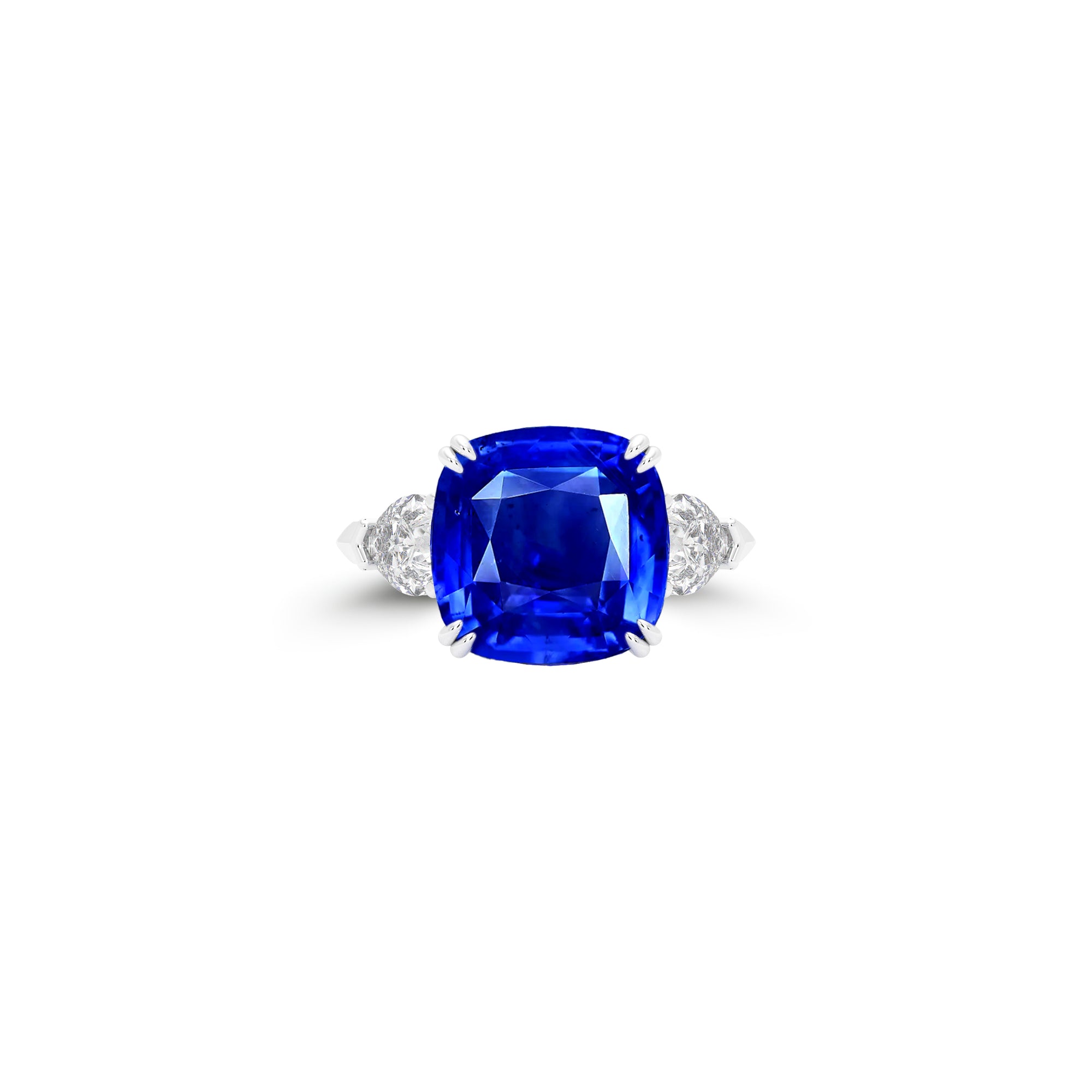 Promise Sapphire Cushion Cut High Jewellery Ring