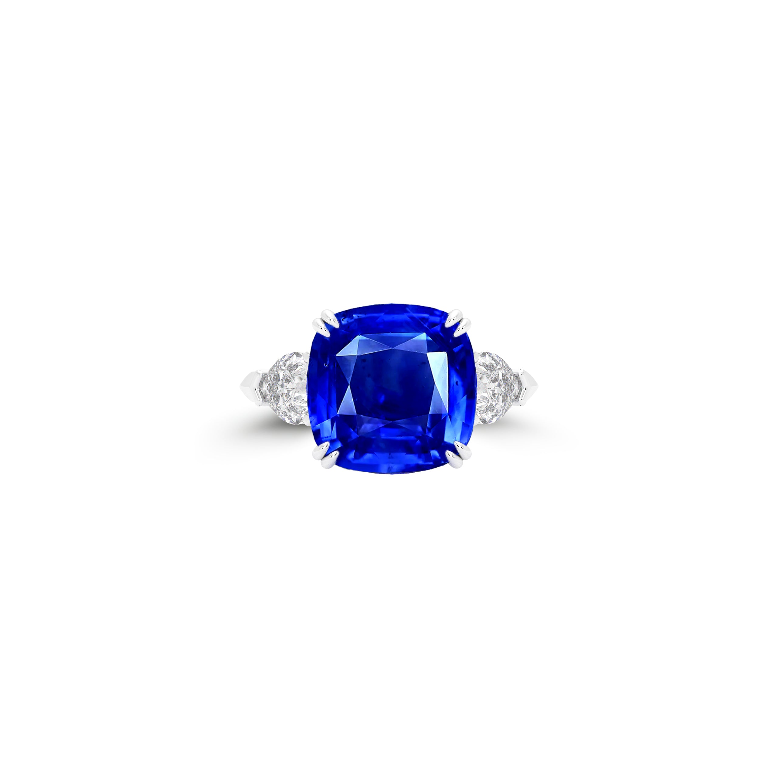 Promise Sapphire Cushion Cut High Jewellery Ring