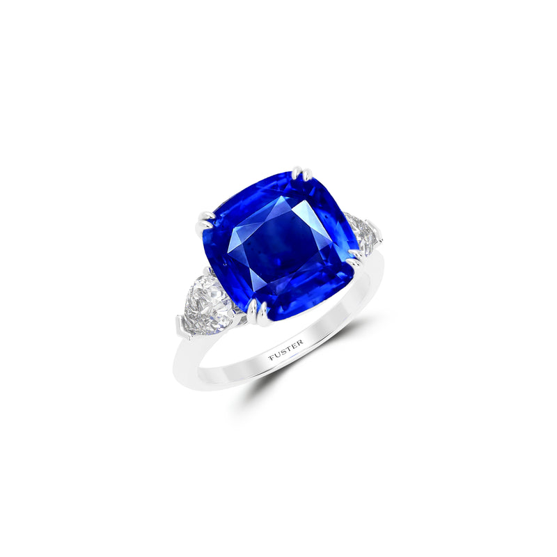 Promise Sapphire Cushion Cut High Jewellery Ring