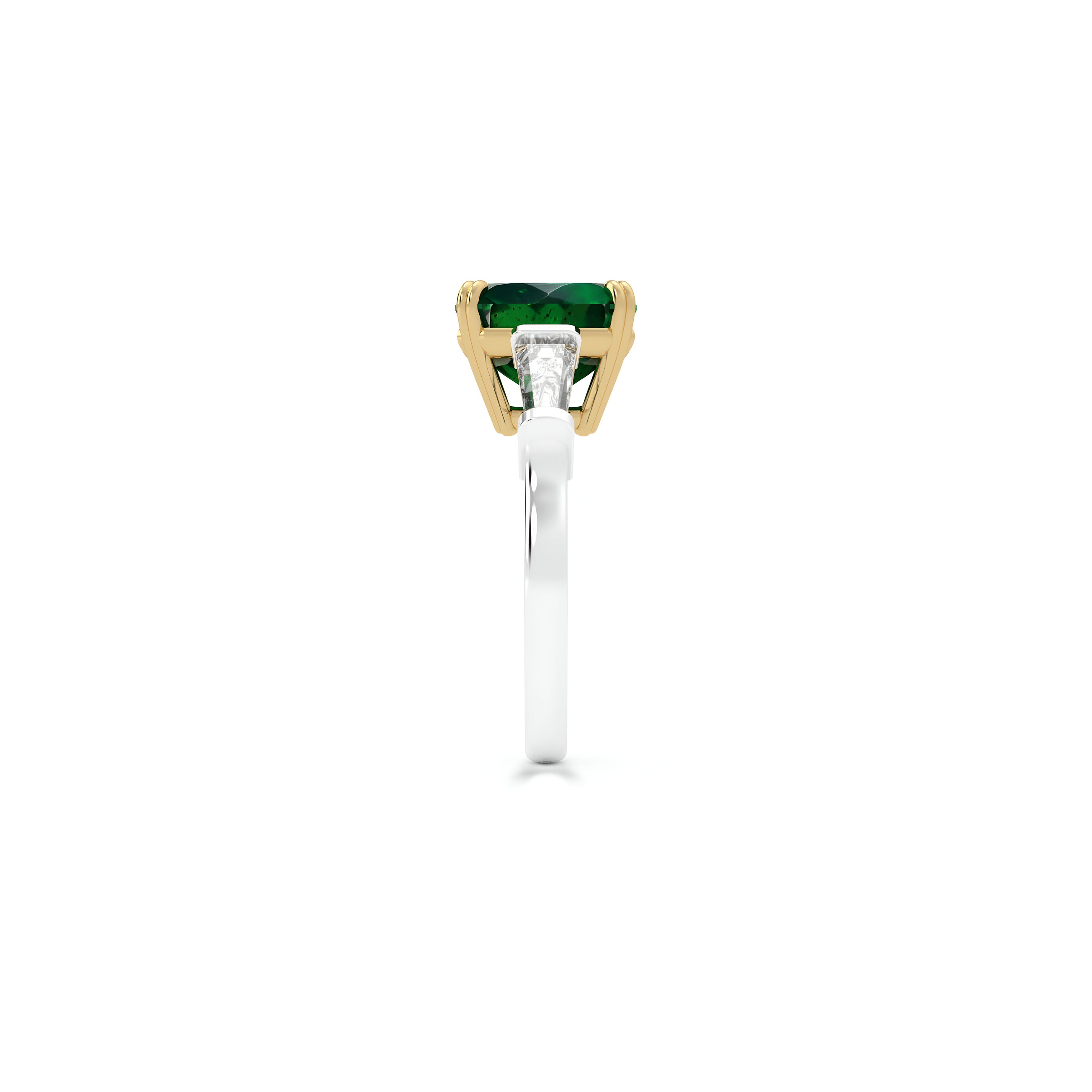 Emerald Square Cut Emerald High Jewellery Ring