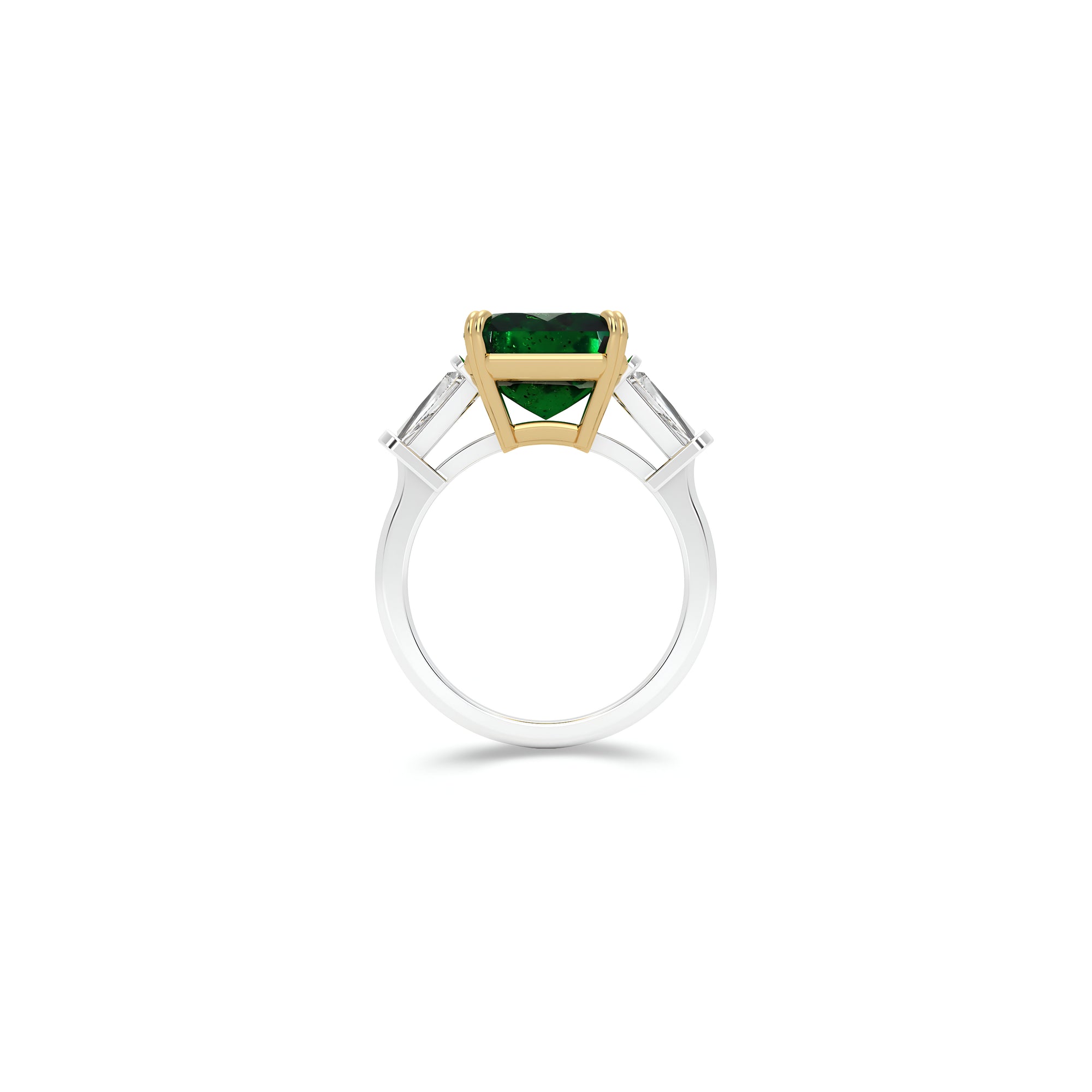 Emerald Square Cut Emerald High Jewellery Ring