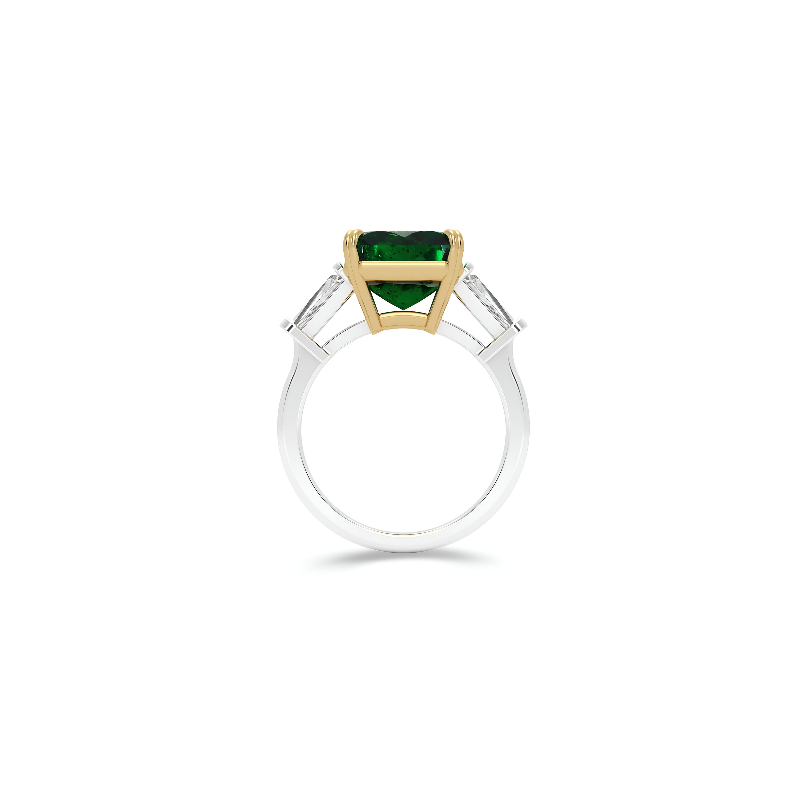 Emerald Square Cut Emerald High Jewellery Ring