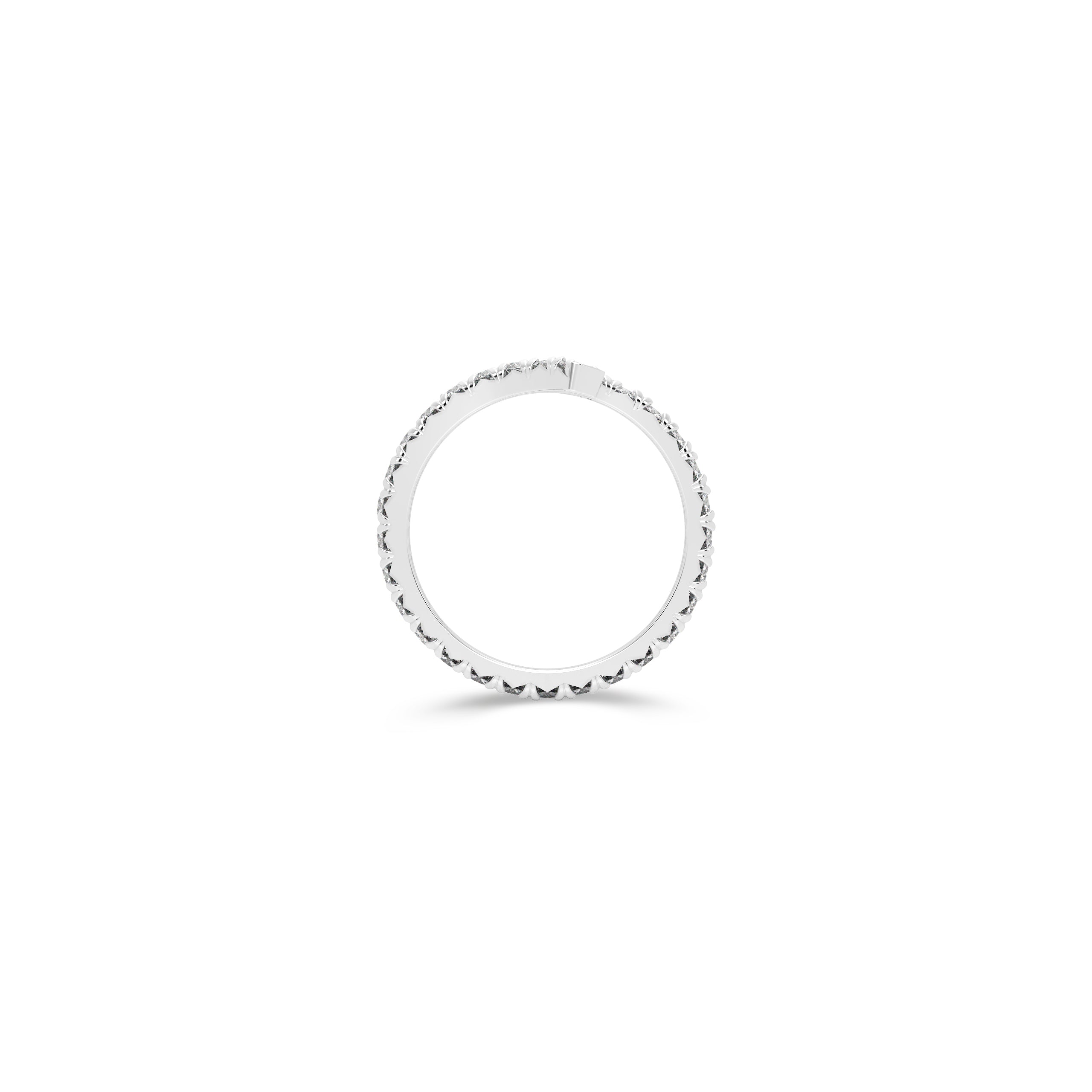 Ribbon Diamond Wedding Band