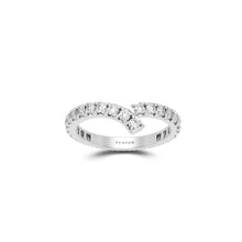 Ribbon Diamond Wedding Band