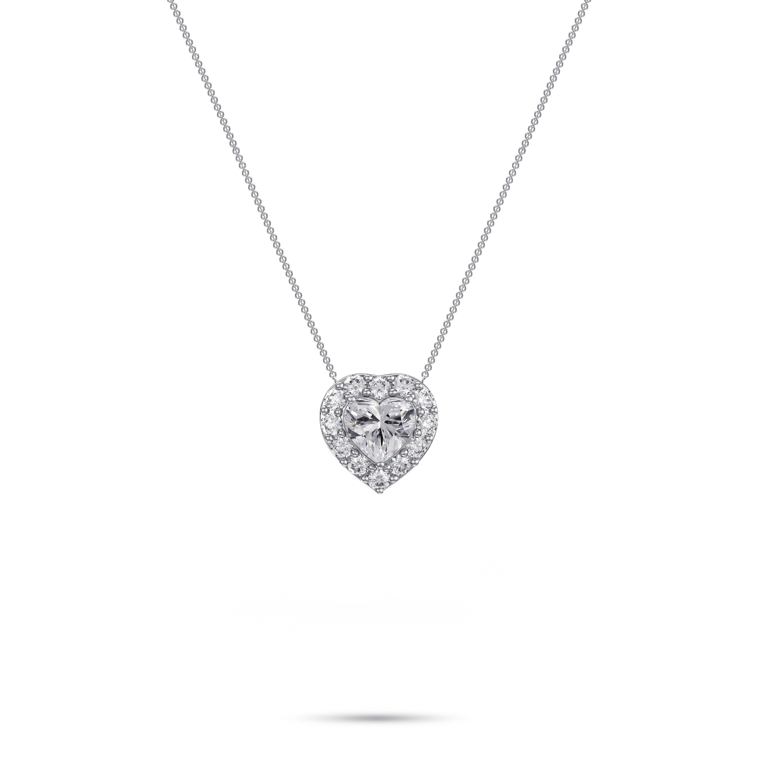 Icon Heart Shape Diamond Pendant