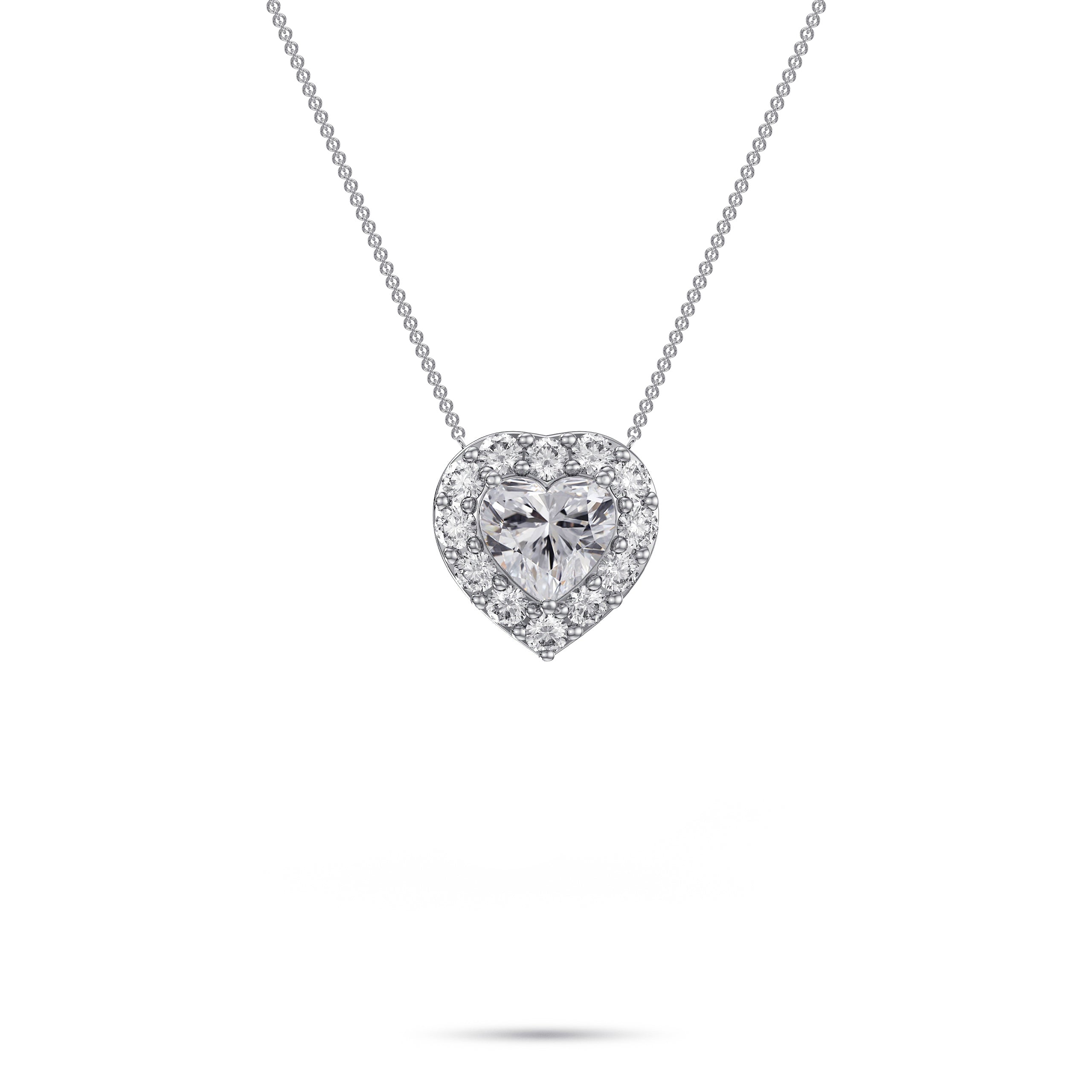 Icon Heart Shape Diamond Pendant