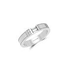 Wide Diamond Wedding Band