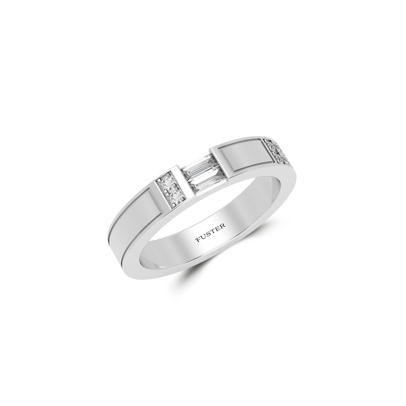 Wide Diamond Wedding Band