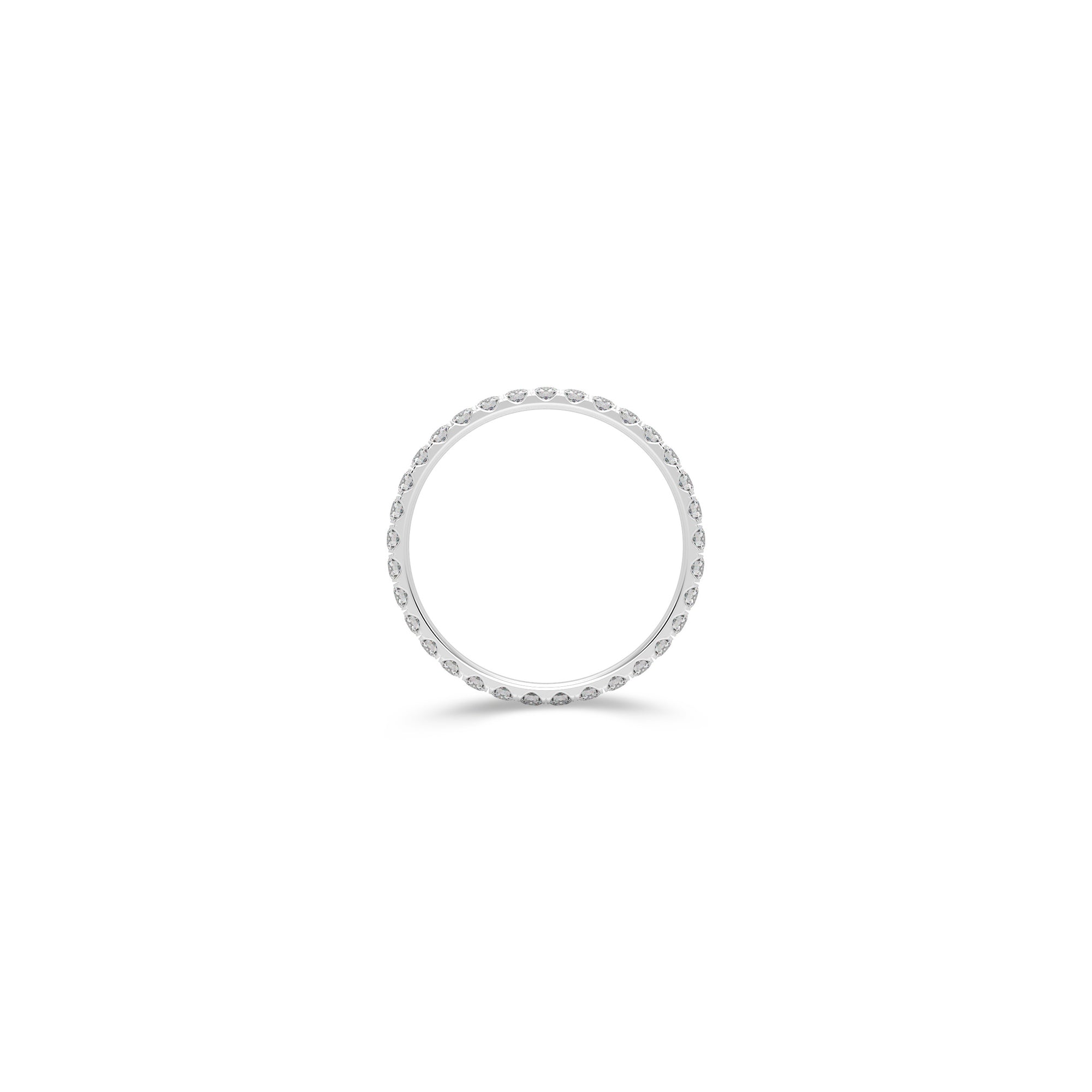 Micropavé Diamond Large Wedding Band