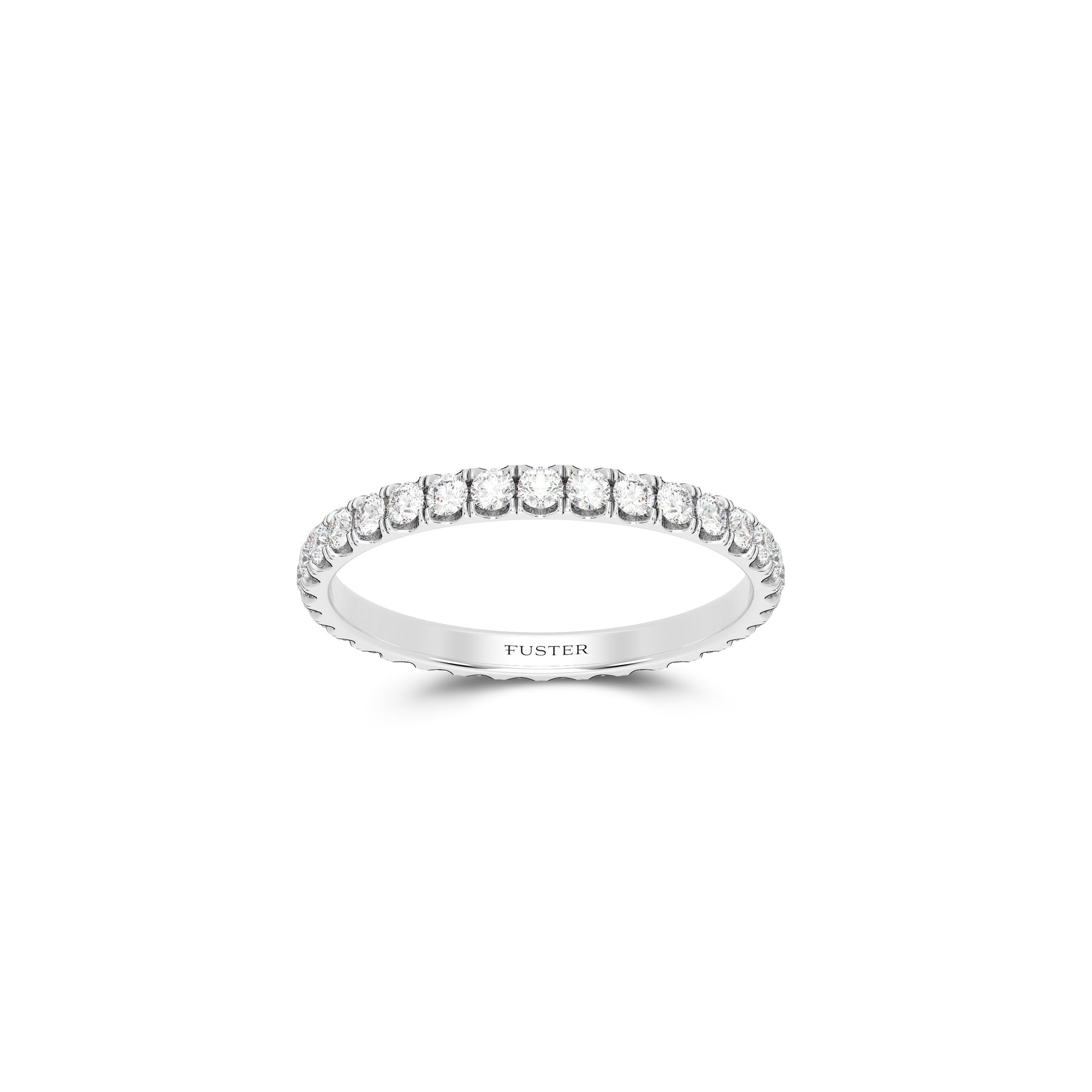 Micropavé Diamond Large Wedding Band