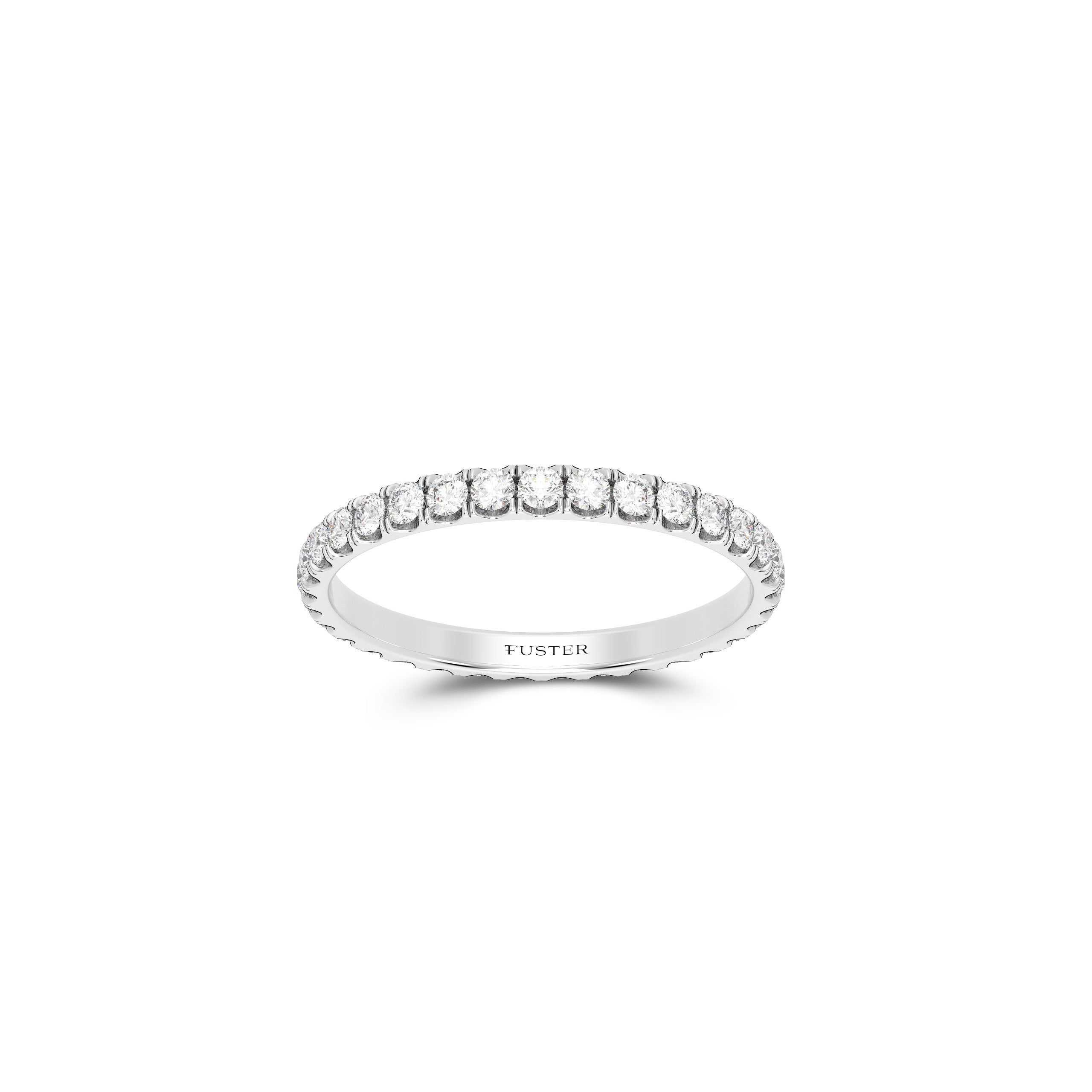 Micropavé Diamond Large Wedding Band