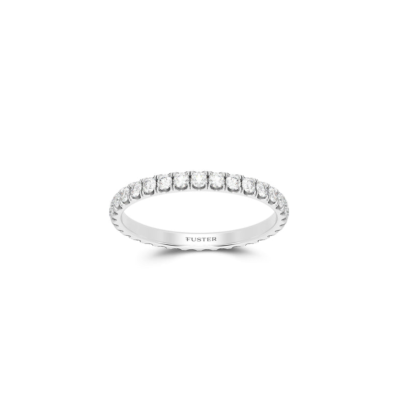 Micropavé Diamond Large Wedding Band