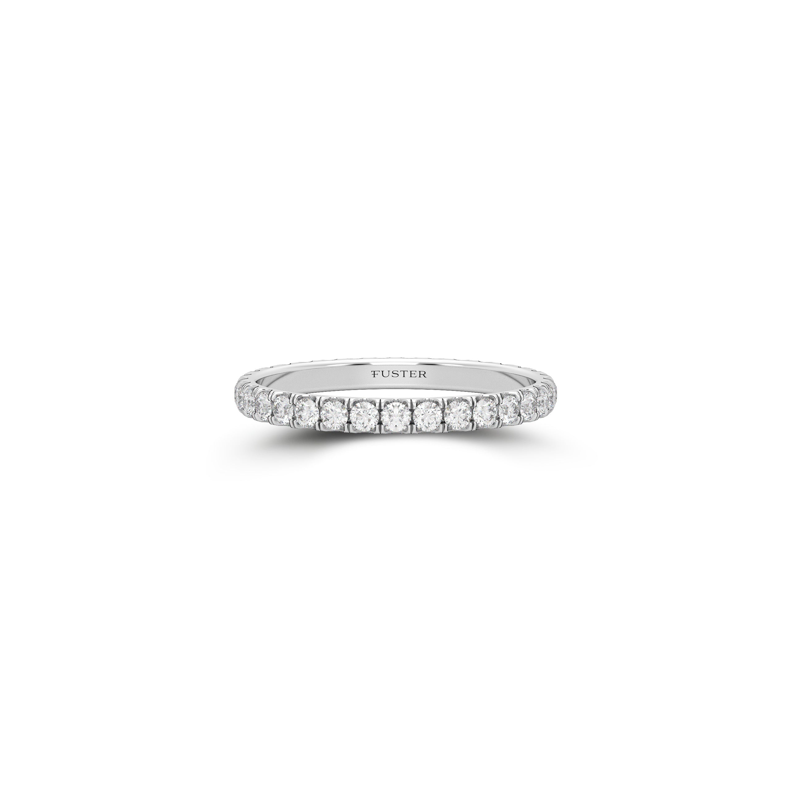 Micropavé Diamond Large Wedding Band