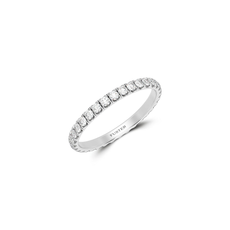Micropavé Diamond Large Wedding Band