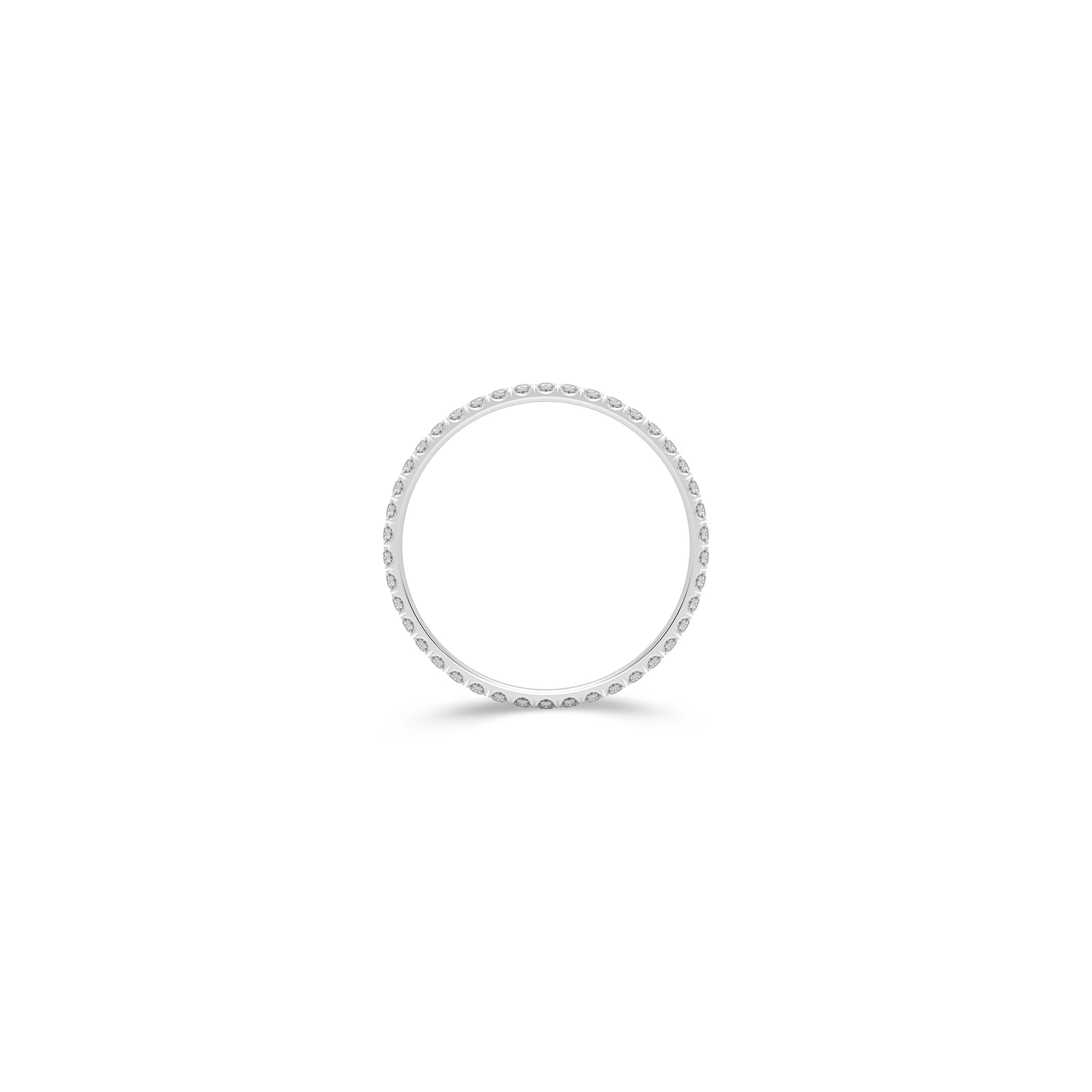 Micropavé Diamond Narrow Wedding Band