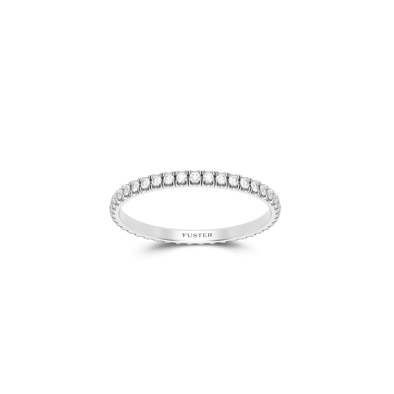 Micropavé Diamond Narrow Wedding Band
