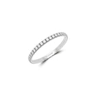 Micropavé Diamond Narrow Wedding Band