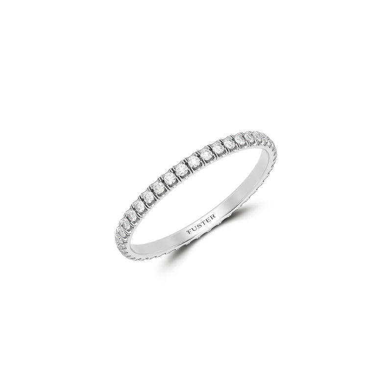 Micropavé Diamond Narrow Wedding Band