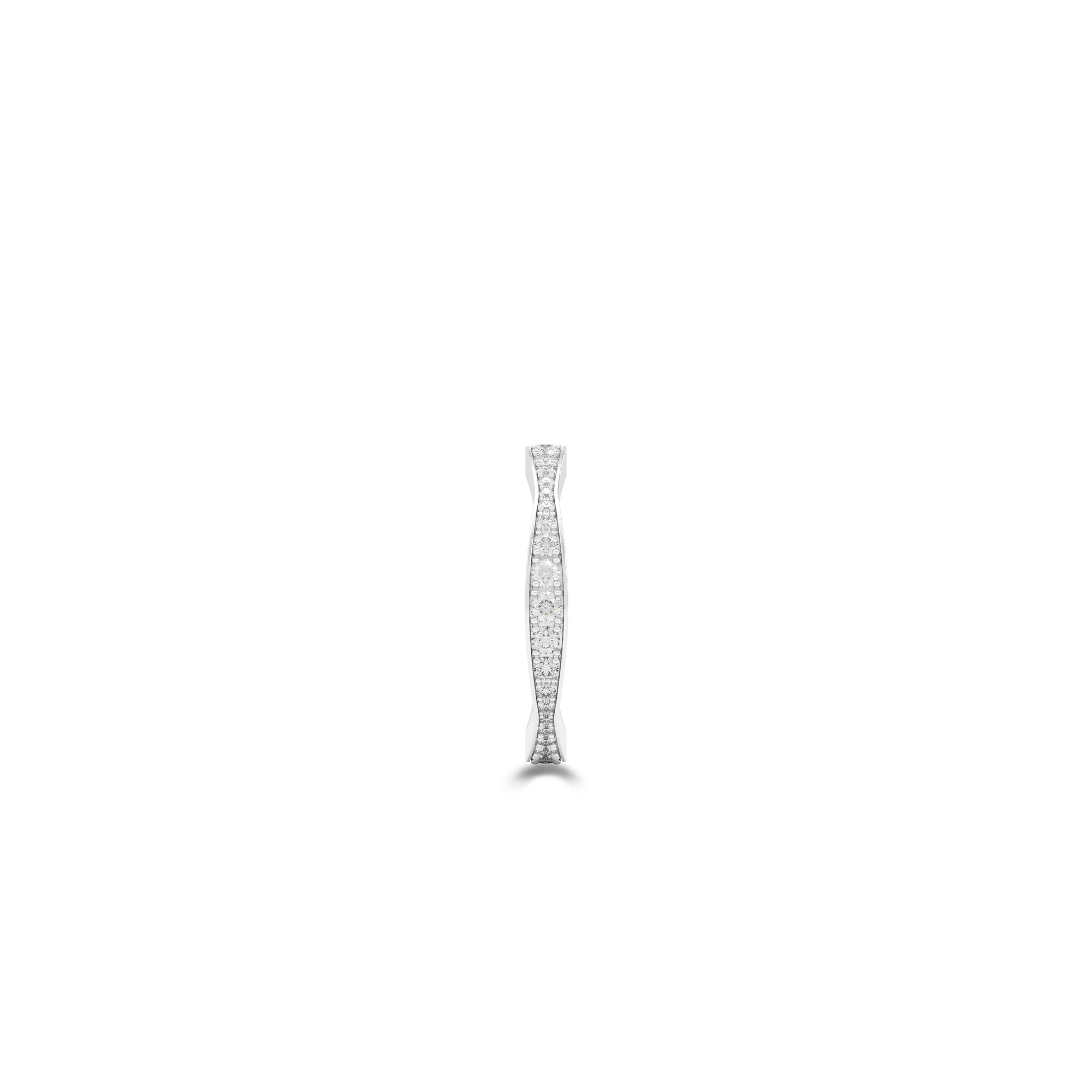 Wave Pave Diamond Wedding Band