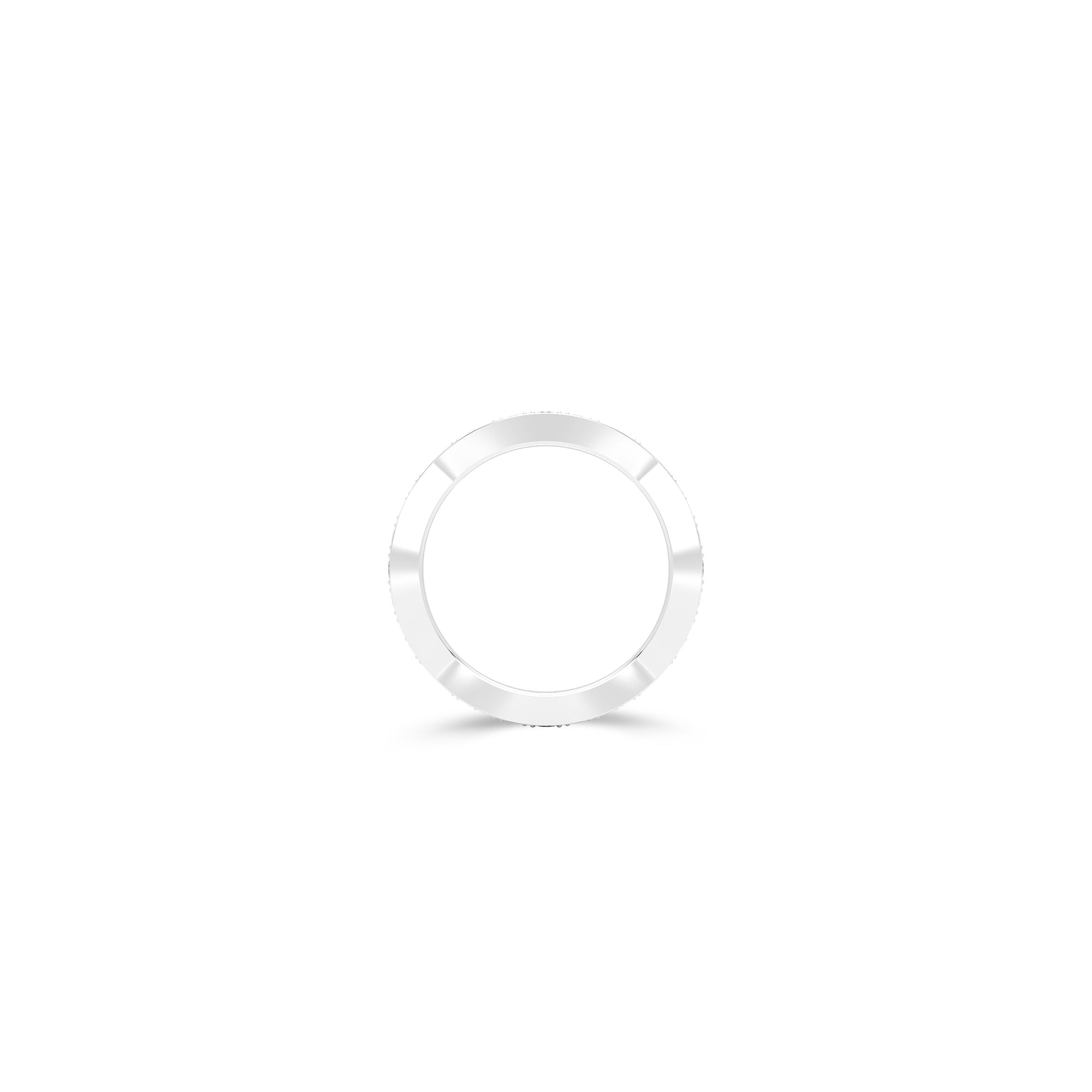 Wave Pave Diamond Wedding Band