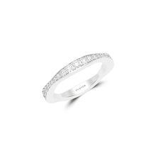 Wave Pave Diamond Wedding Band