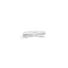 Single Row Pave Diamond Wedding Band