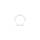 Two Row Pave Diamond Wedding Band