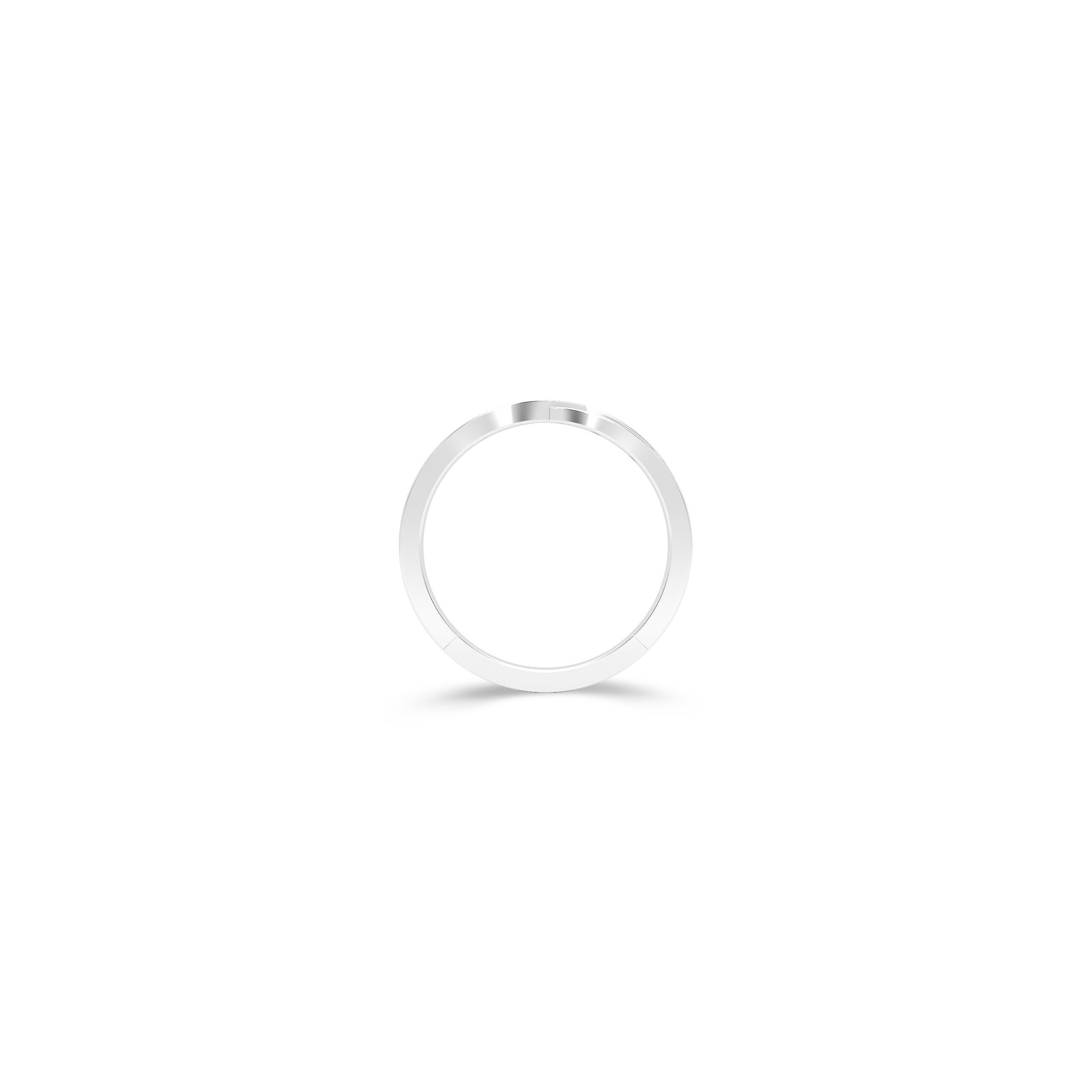 Two Row Pave Diamond Wedding Band
