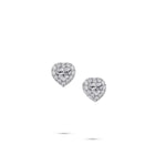 Icon Heart Shape Diamond Stud Earrings