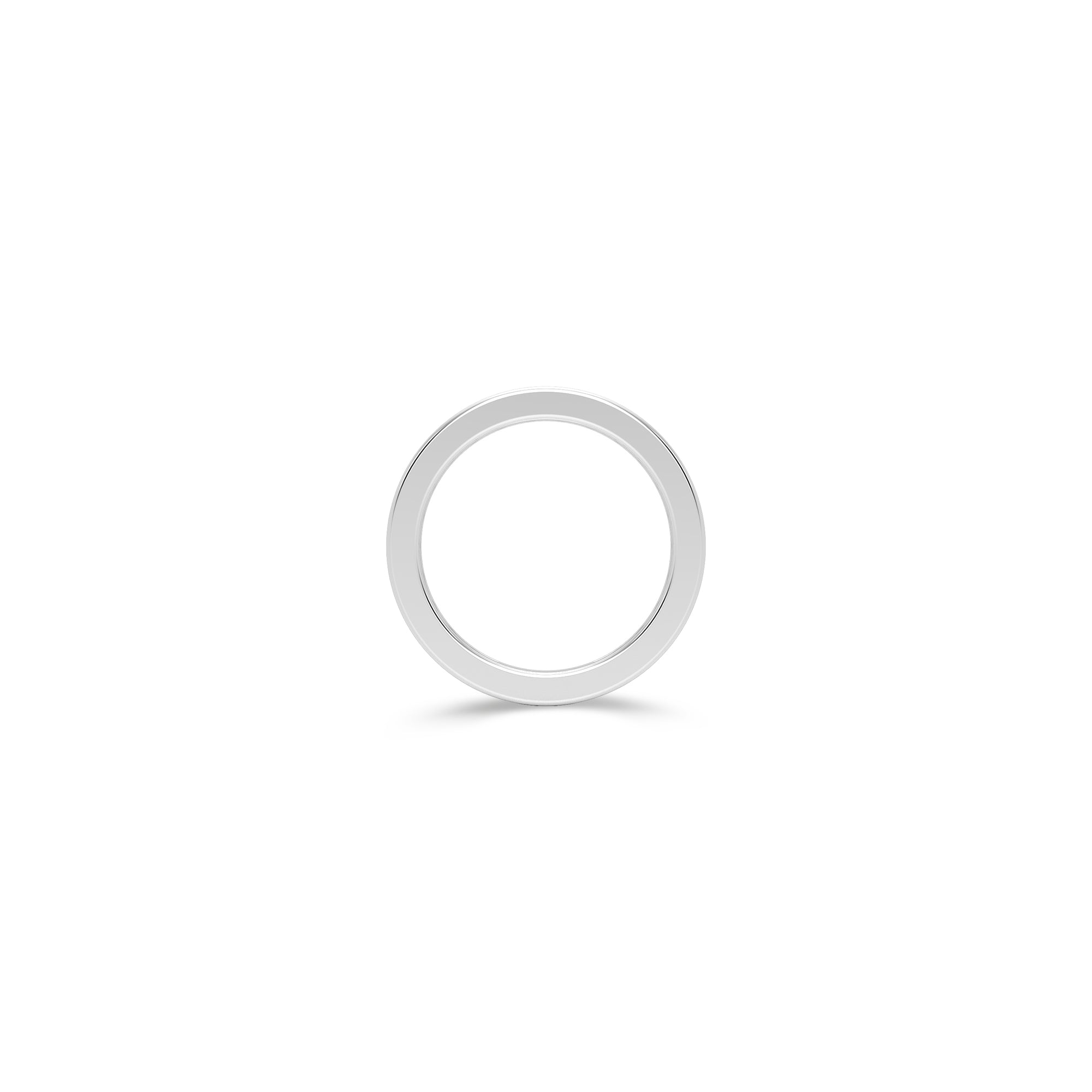 One-Set Baguette-Cut Diamond Wedding Band