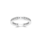 One-Set Baguette-Cut Diamond Wedding Band