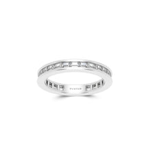 One-Set Baguette-Cut Diamond Wedding Band