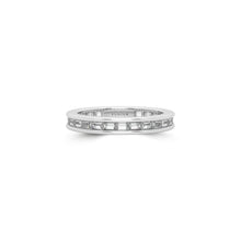 One-Set Baguette-Cut Diamond Wedding Band
