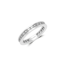One-Set Baguette-Cut Diamond Wedding Band