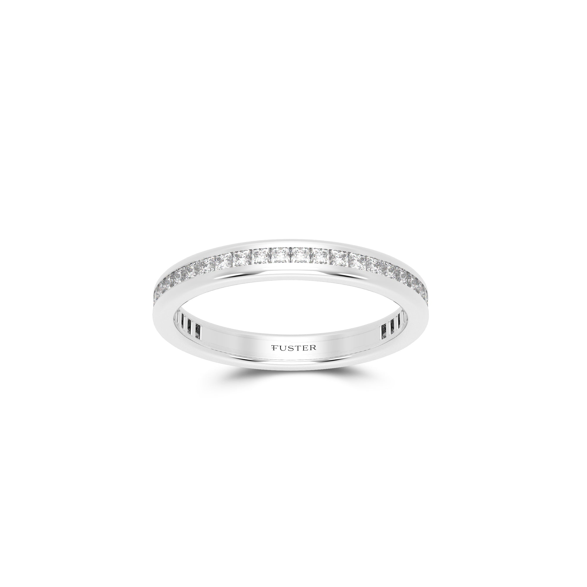 Set Princess-Cut Diamond Wedding Band