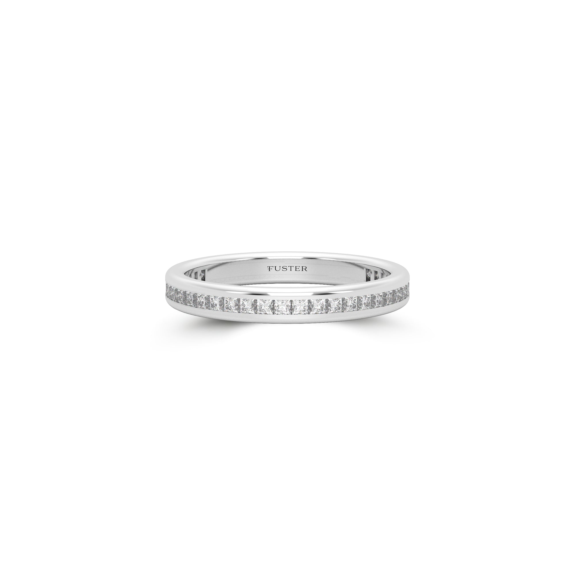 Set Princess-Cut Diamond Wedding Band